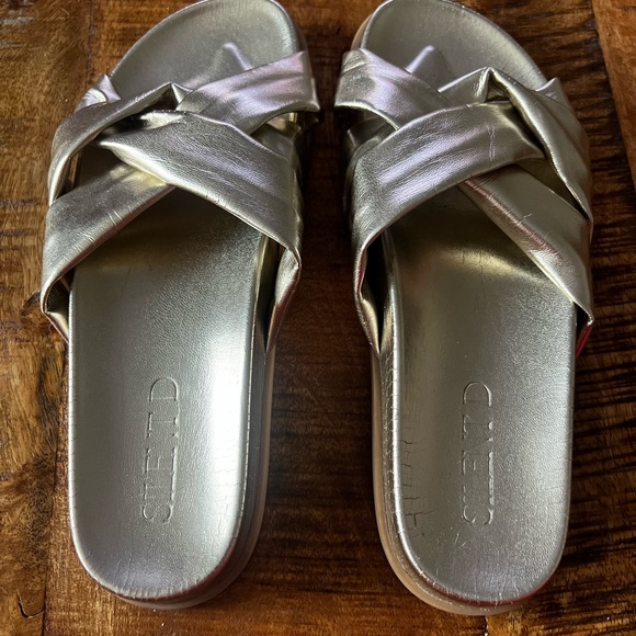 Silent D gold flats (size 6.5) pre-worn. - Picture 3 of 3